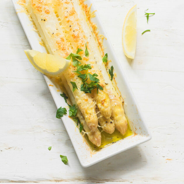 Gratinierter Weisser Spargel Rezept Kuchengotter