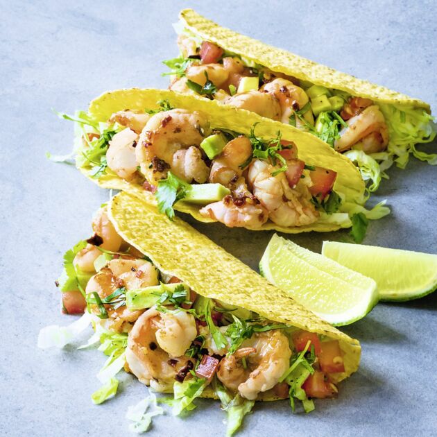 Baja frische garnelen taco rezept