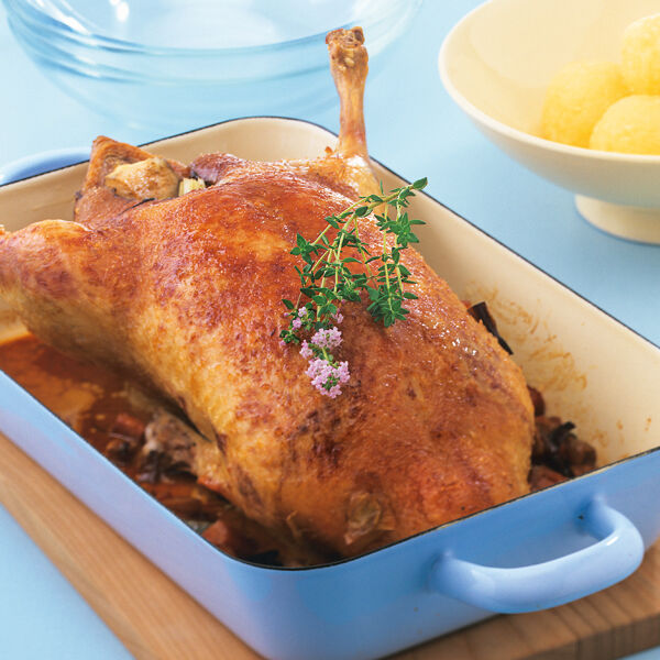 Entenbraten Mit Apfel Rezept Kuchengotter Ente Zubereiten Im Backofen