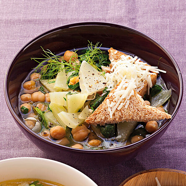 minestrone mit fenchel und kichererbsen rezept kuchengotter