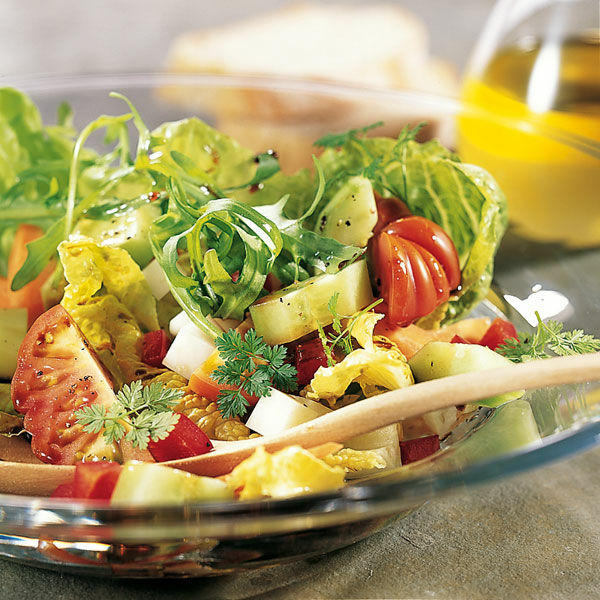 Vegetarischer Bunter Salat Rezept Kuchengotter 