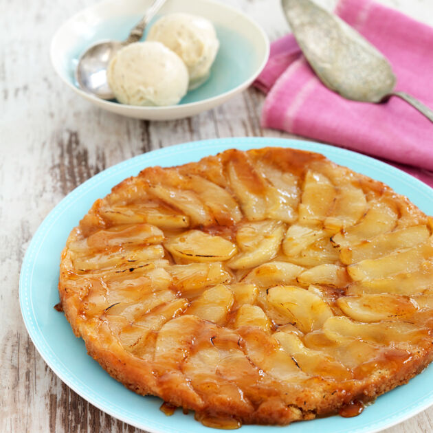 Vegane Birnen Tarte Tatin Mit Zimtkaramell Rezept Kuchengotter
