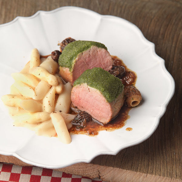 schweinefilet mit barlauchkruste johann lafer rezept kuchengotter