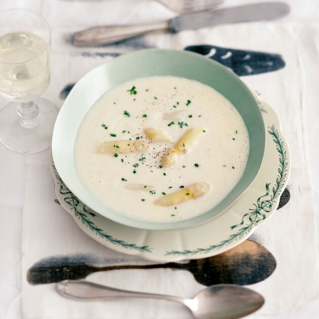 Basic cooking: Spargelcremesuppe