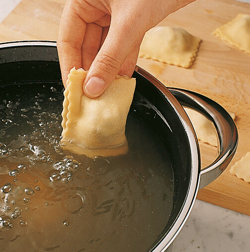 Nudeln selber machen Maultaschen garen