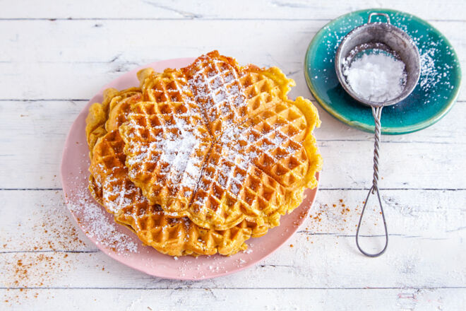 Süßkartoffel-Zimt-Waffeln