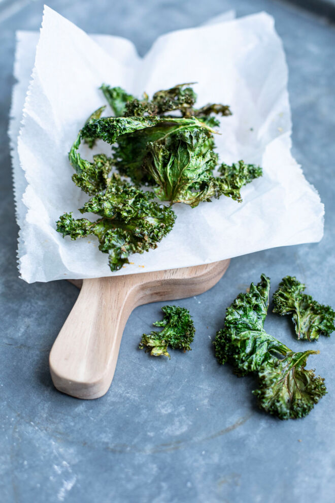 Grünkohlchips Grünkohlchips