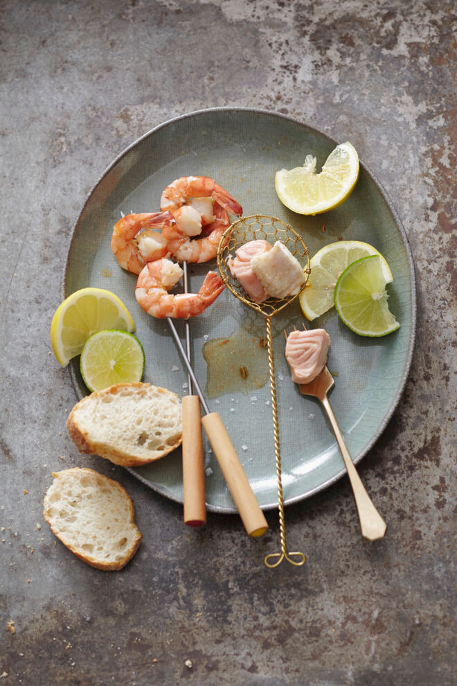 Mediterranes Fischfondue