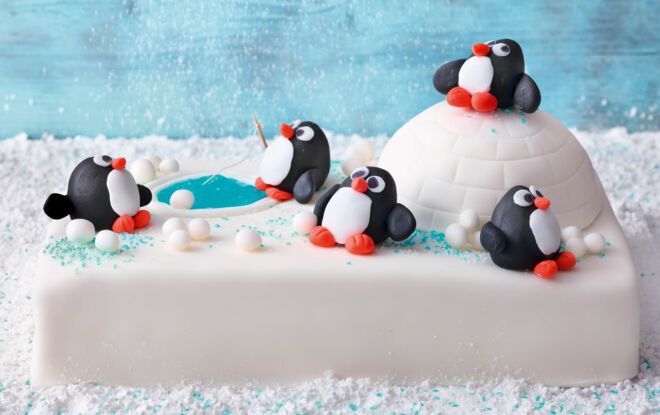 Winter-Wunderland Motivtorte Rezept Winter-Wunderland Motivtorte Rezept