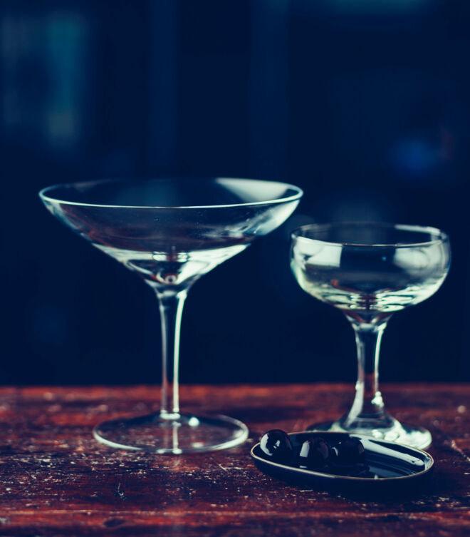 Cocktails Gläser vorbereiten