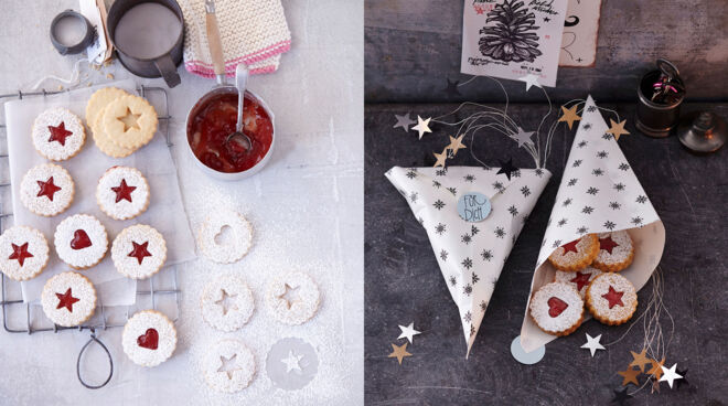 Geschenke aus der Küche Spitzbuben als Geschenk verpacken Geschenke aus der Küche Spitzbuben als Geschenk verpacken