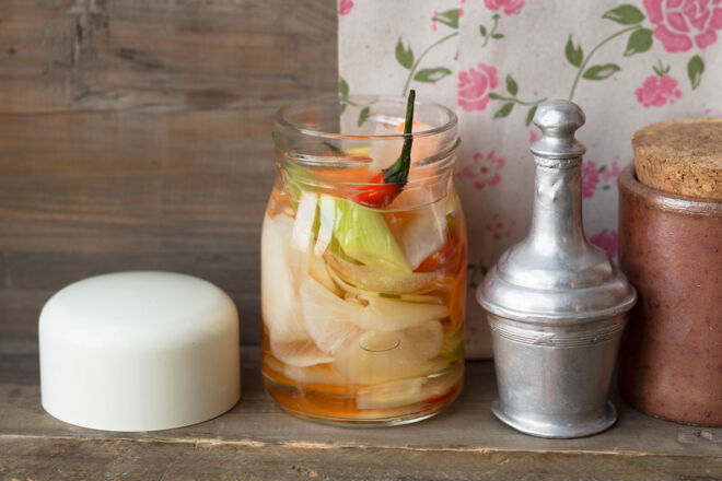 Sushi selber machen Rezept für Gemüsepickles Sushi selber machen Rezept für Gemüsepickles