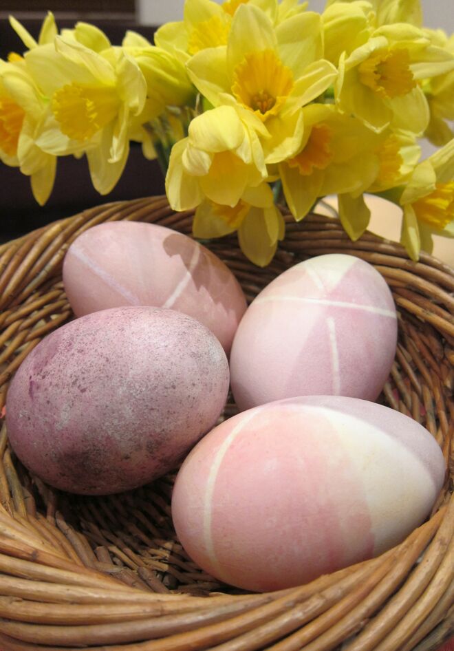 Ostereier färben Ombre Eggs