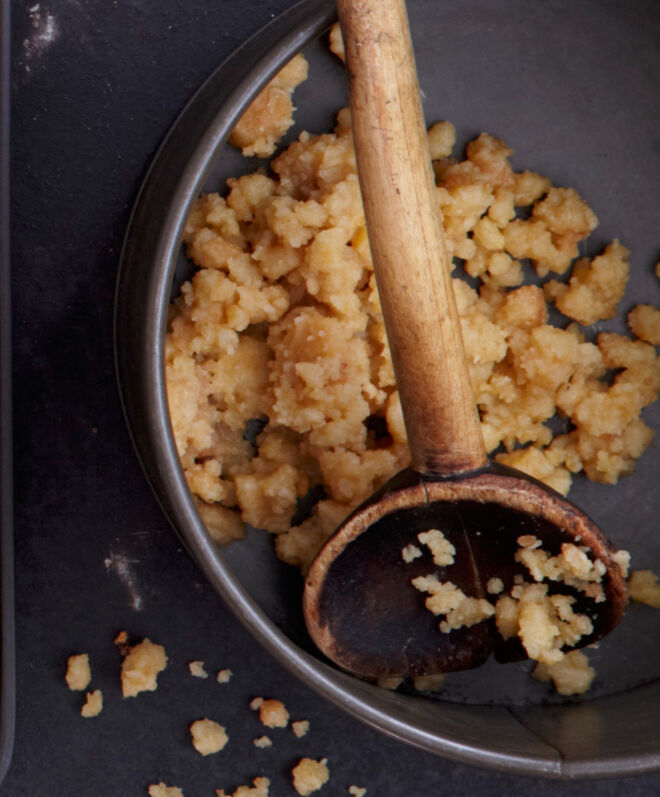 Plätzchchenresteverwertung Rezept für Bröselboden
