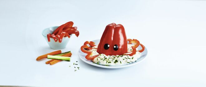Krake mit Dip