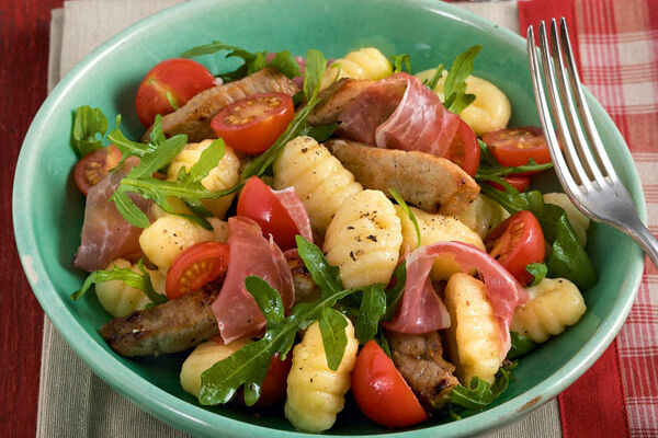 Kalbfleisch-Gnocchi-Salat