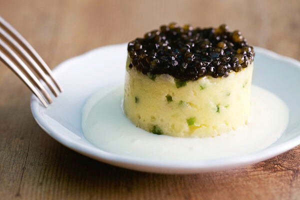 Kartoffeltörtchen mit Kaviar