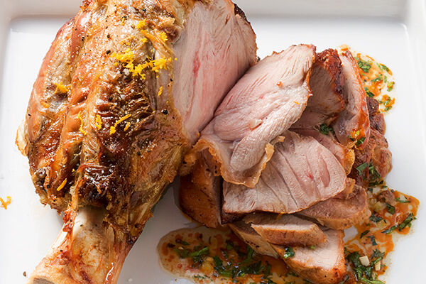 Kalbshaxe mit Orangen-Gremolata