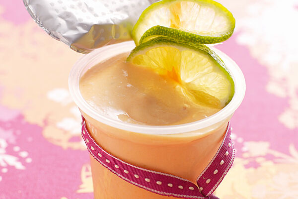 Papaya-Joghurt-Shake mit Limette
