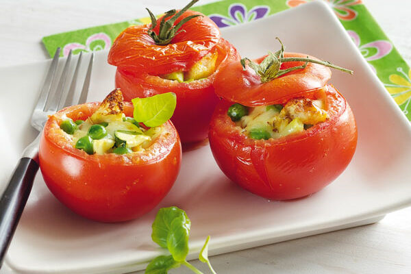 Gefüllte Tomaten mit Mozzarella