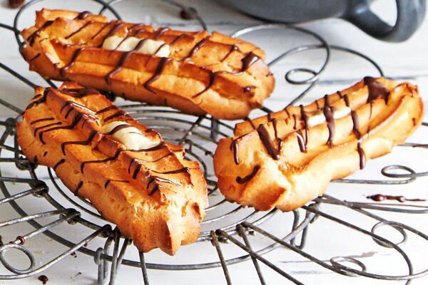 Éclairs Rezepte | Liebesknochen | Brandteig | Küchengötter Éclairs Rezepte | Liebesknochen | Brandteig | Küchengötter