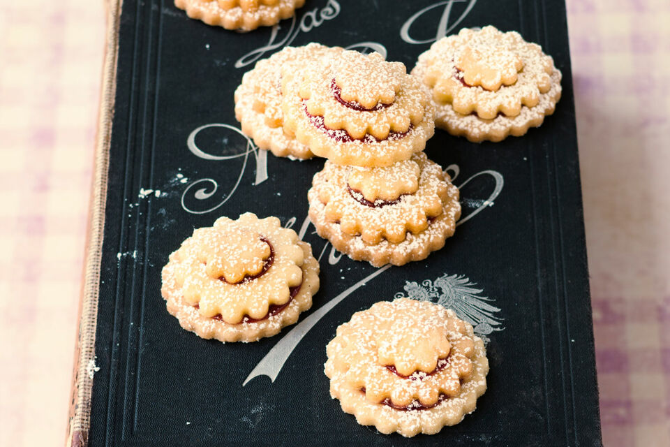 Spitzbuben mit Schokolade