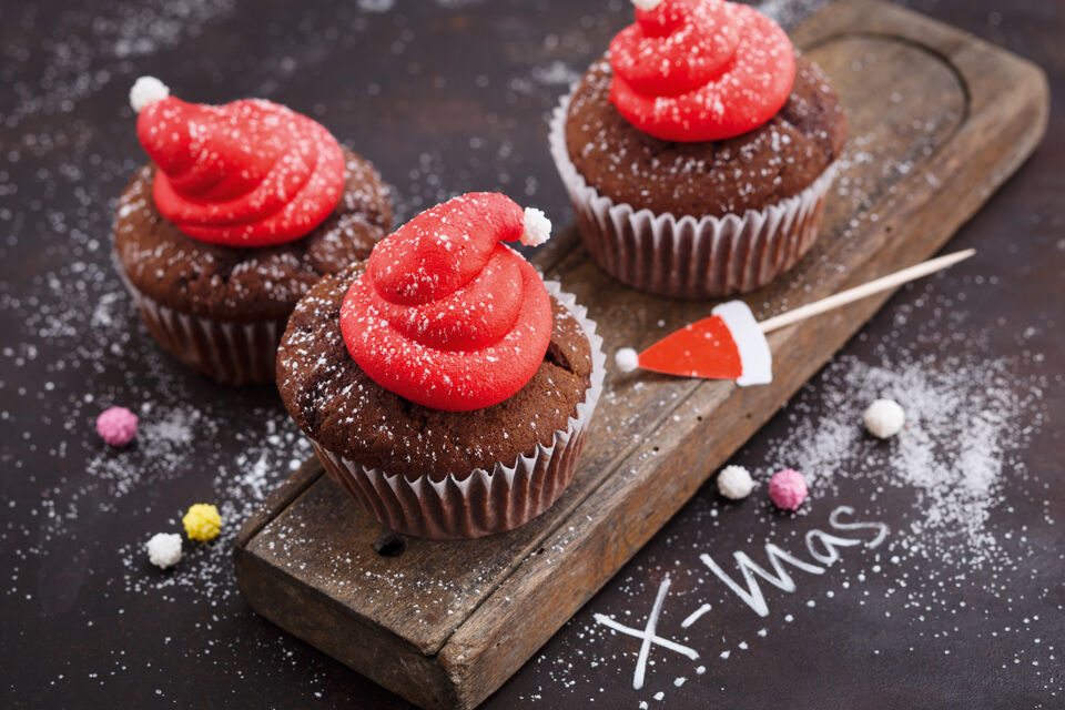 Preiselbeer-Lebkuchen-Cupcakes