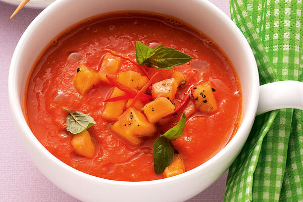 Tomaten-Papaya-Suppe