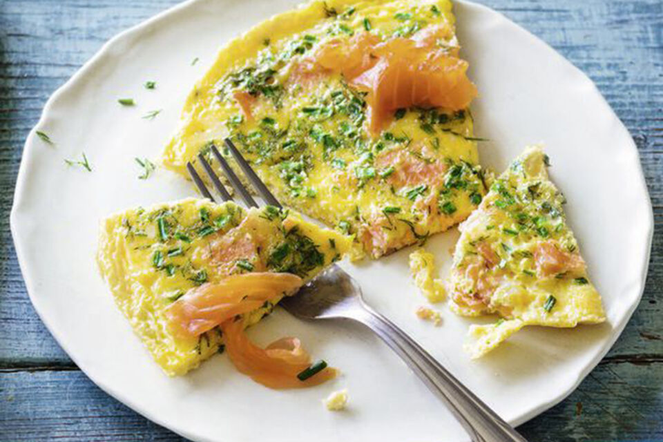 Omelette mit Lachs