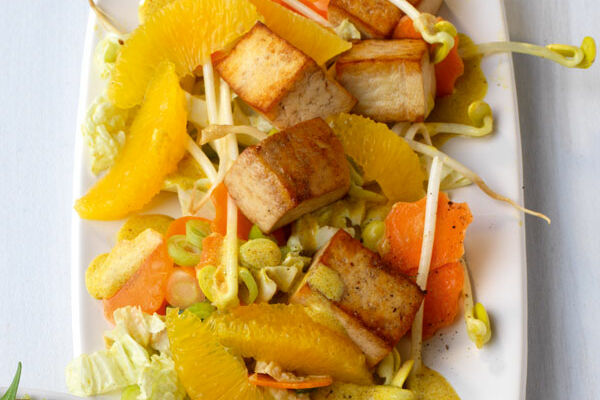 Chinakohl-Möhren-Salat mit Currydressing