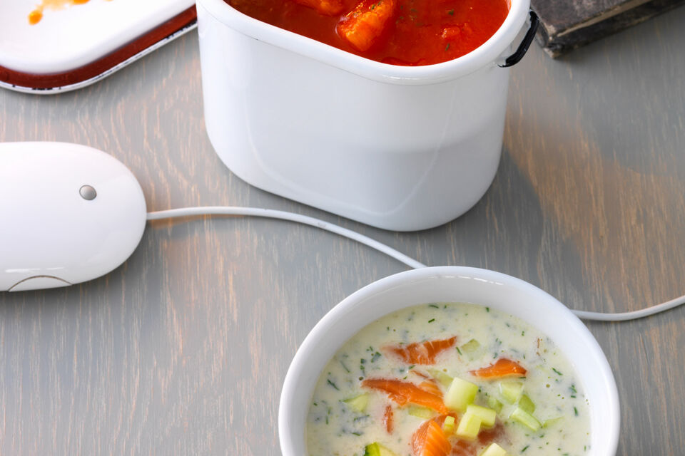 Kräuter-Gurken-Suppe