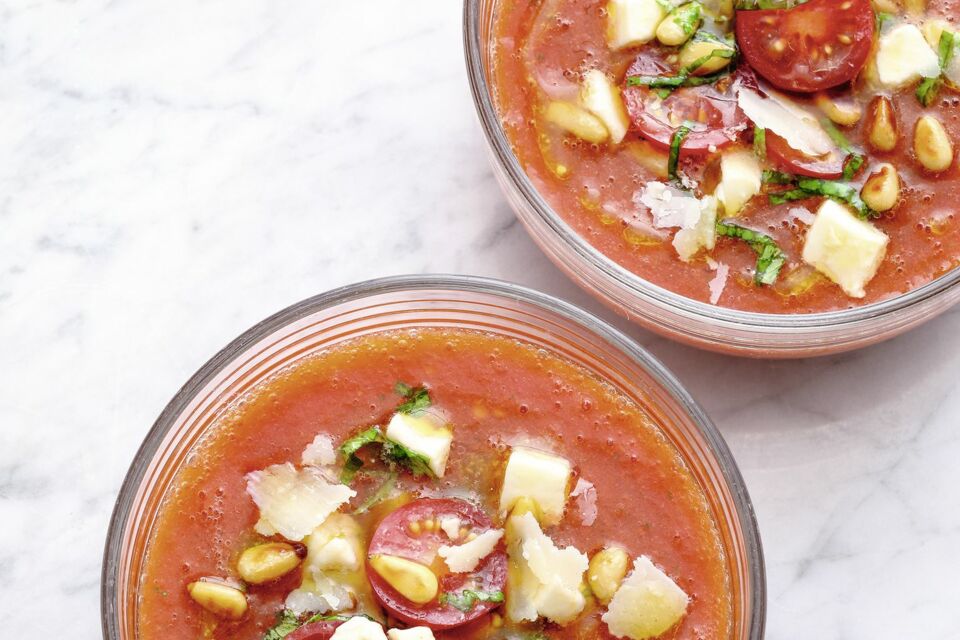 Wassermelonen-Tomaten-Suppe