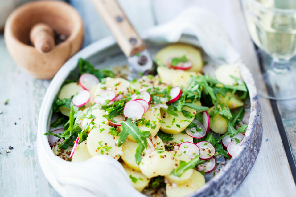Kartoffelsalat mit Radieschen