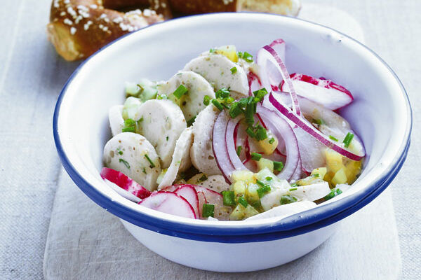 Rettich-Weißwurst-Salat