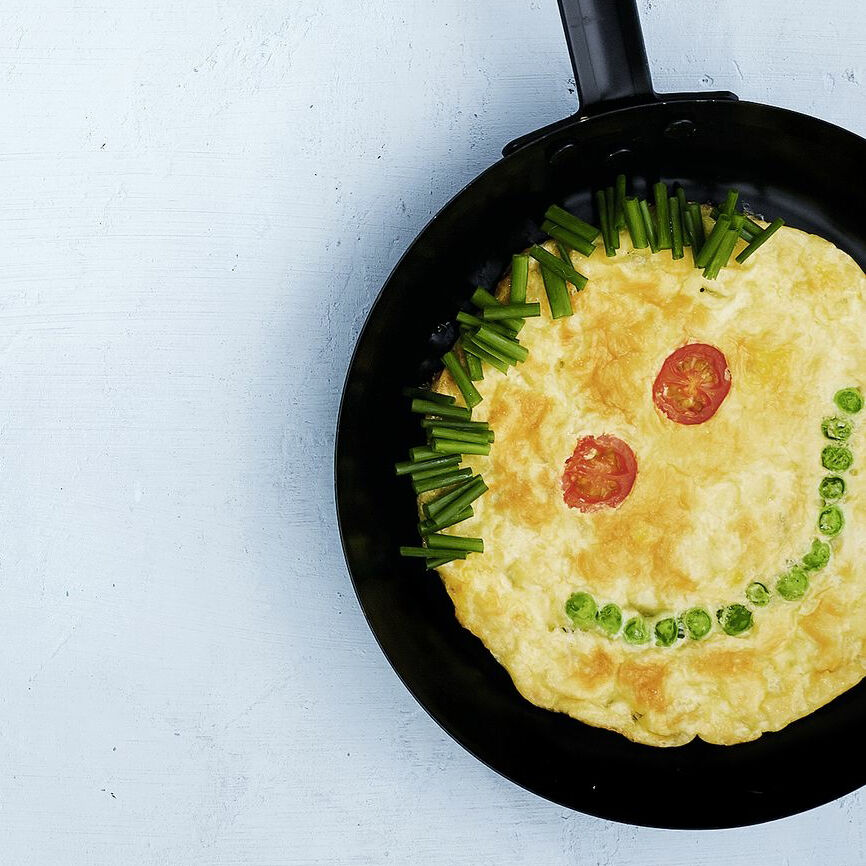 Omelett-Gesicht