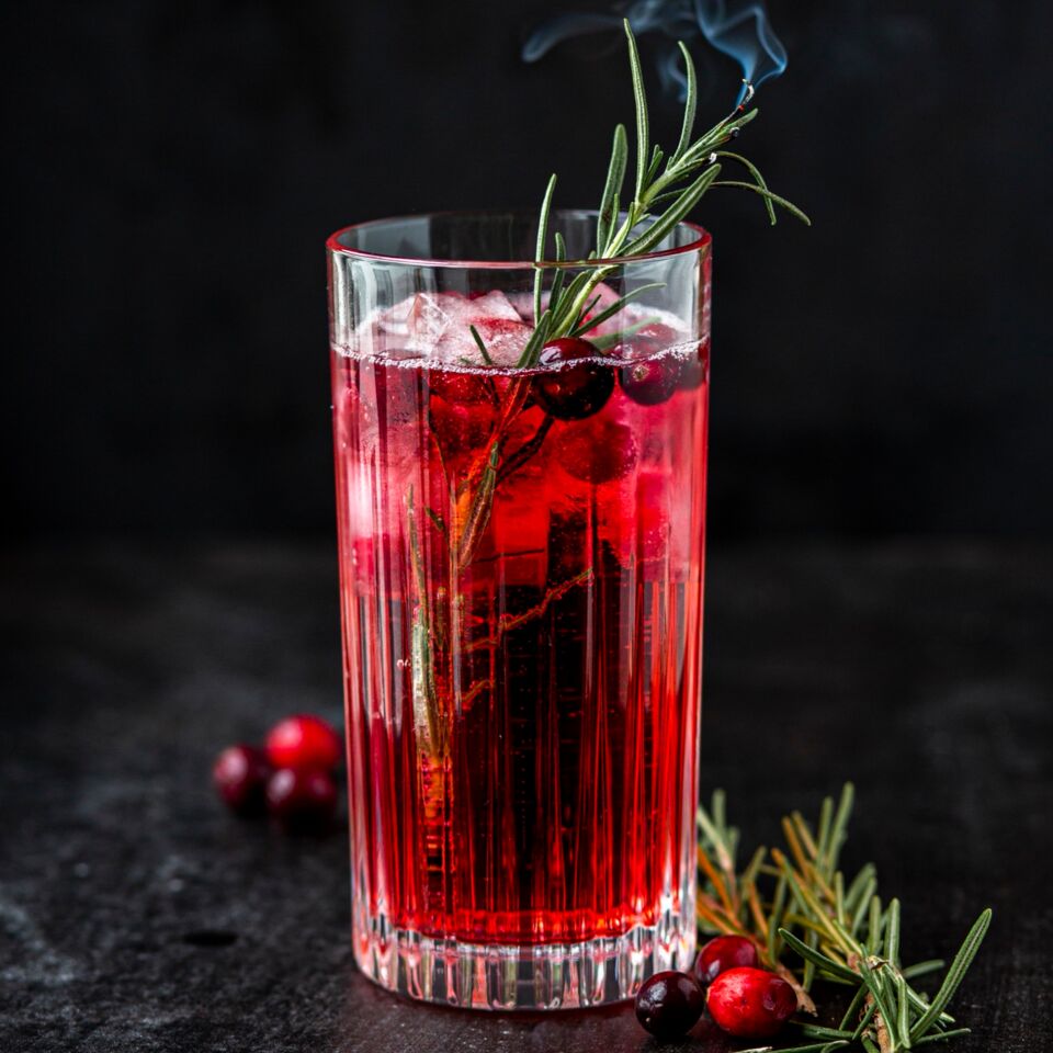 Gin Tonic mit Cranberry