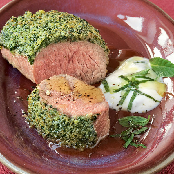 Lamm mit Zitronen-Kräuter-Kruste Rezept | Küchengötter