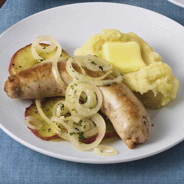 Selleriepüree & Apfel zu Bratwurst Rezept | Küchengötter Selleriepüree & Apfel zu Bratwurst Rezept | Küchengötter
