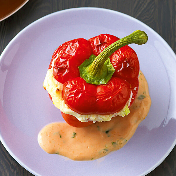 Vegetarisch gefüllte Paprikaschoten mit Tofu Rezept | Küchengötter Vegetarisch gefüllte Paprikaschoten mit Tofu Rezept | Küchengötter