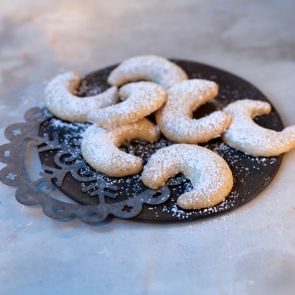 Vanillekipferl mit echtem Vanillemark