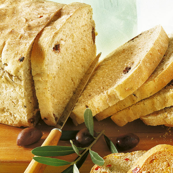 Fetabrot mit Oliven - Rezept für den Brotbackautomat