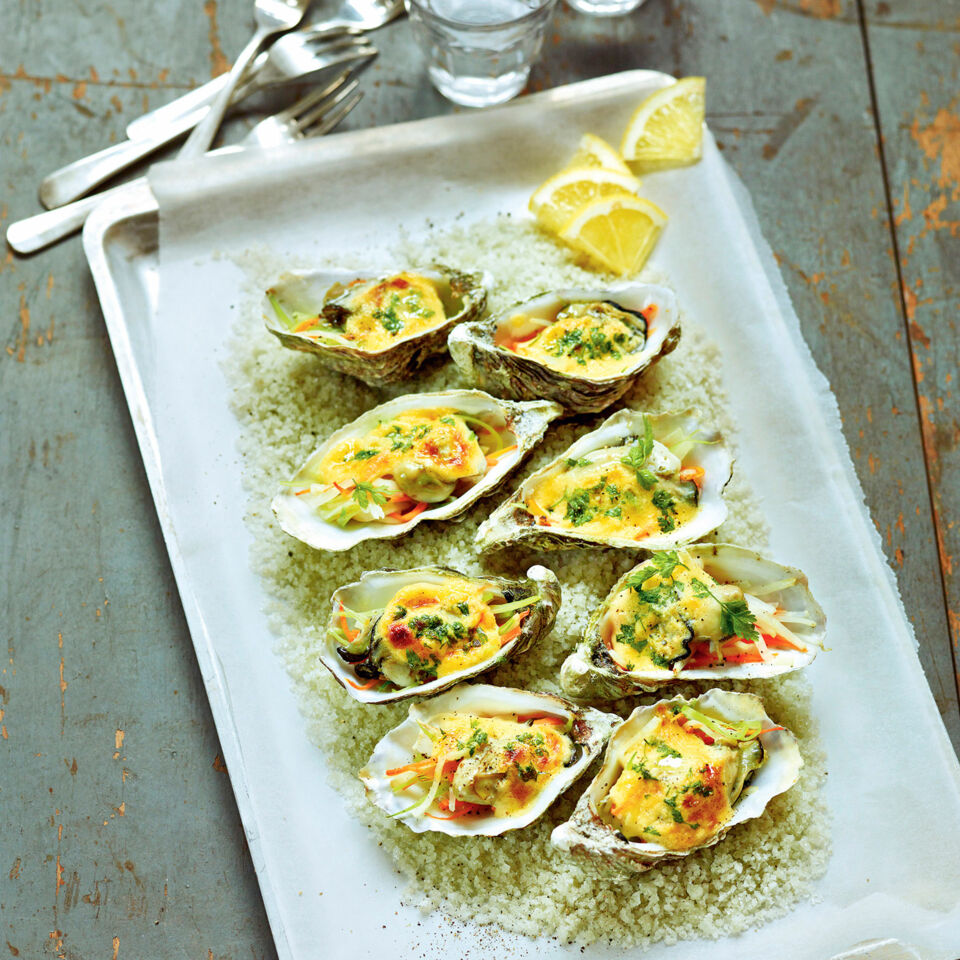 Überbackene Austern Rezept | Küchengötter Überbackene Austern Rezept | Küchengötter