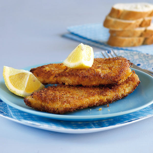 Schnitzel mit Möhrenkruste Rezept | Küchengötter Schnitzel mit Möhrenkruste Rezept | Küchengötter