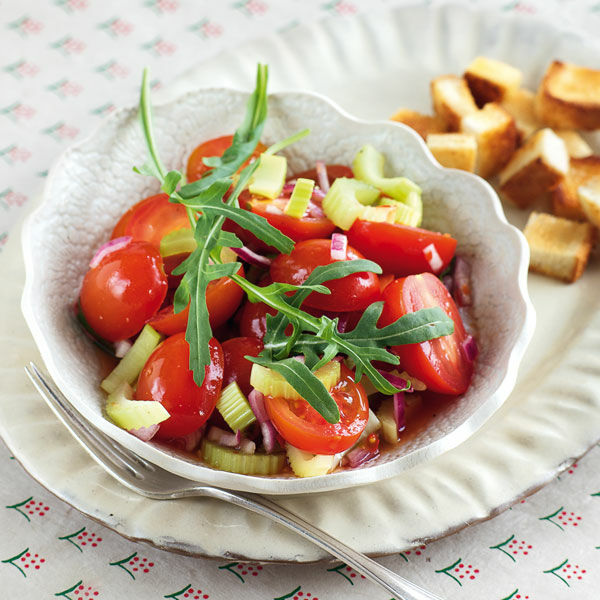 Bunter Tomatensalat Rezept | Küchengötter