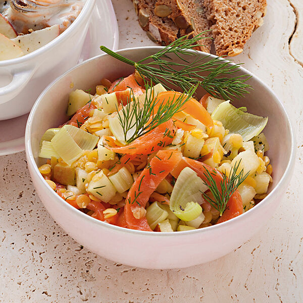 Linsen-Fischsalat Rezept | Küchengötter