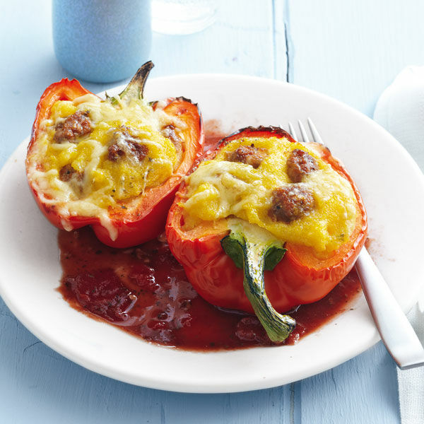 Gefüllte Paprikaschoten mit Chorizo Rezept | Küchengötter Gefüllte Paprikaschoten mit Chorizo Rezept | Küchengötter