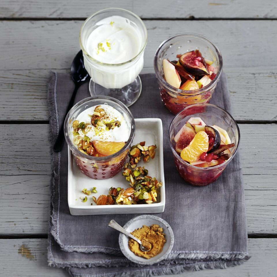 Orient-Obstsalat mit Granatapfel Rezept | Küchengötter Orient-Obstsalat mit Granatapfel Rezept | Küchengötter