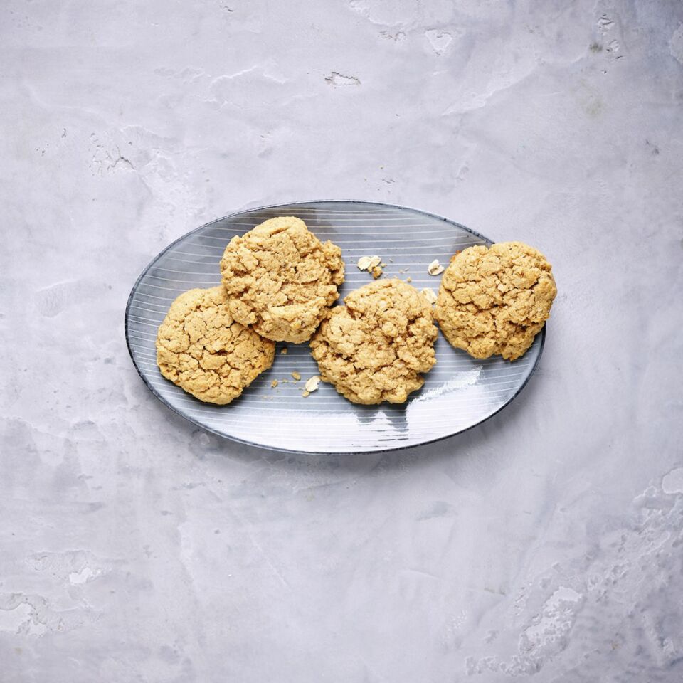 Erdnuss-Haferflocken-Cookies
