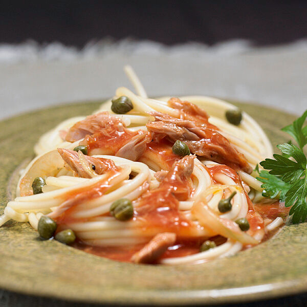 Spaghettini mit Thunfischsauce Rezept | Küchengötter