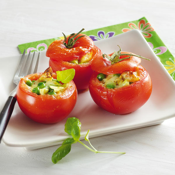 Gefüllte Tomaten mit Mozzarella Rezept | Küchengötter Gefüllte Tomaten mit Mozzarella Rezept | Küchengötter